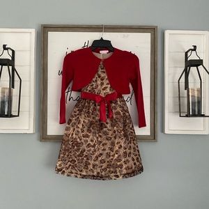 Bonnie Jean girls leopard dress